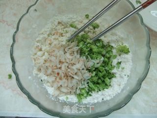 西兰花煎饼的做法步骤：4