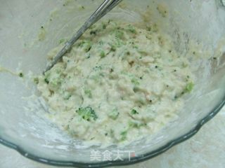 西兰花煎饼的做法步骤：5
