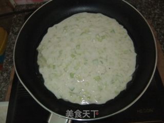 韭黄煎饼的做法步骤：5