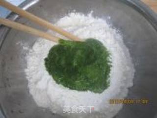 绿色小饼的做法步骤：3