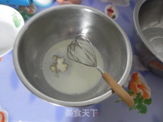 低糖低油的蜜豆蛋糕卷的做法步骤：1