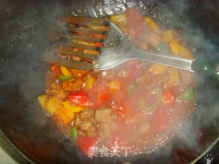 菠萝咕噜肉的做法步骤：9