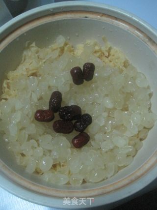 红糖皂角羹的做法步骤：3