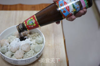 蚝汁香煎琵琶豆腐的做法步骤：3