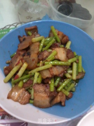 蒜苔回锅肉的做法步骤：6