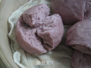 紫薯开花馒头的做法步骤：9