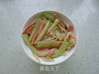 凉拌金针菇的做法步骤：7