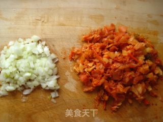 泡菜豆渣饼的做法步骤：2