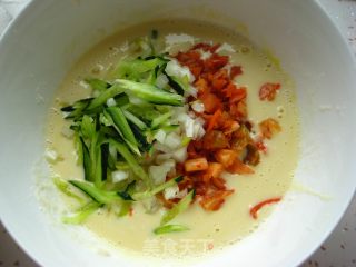 泡菜豆渣饼的做法步骤：6
