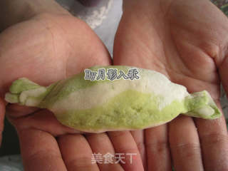 柳纹糖果包----一款最有四月味道的减肥包子的做法步骤：15