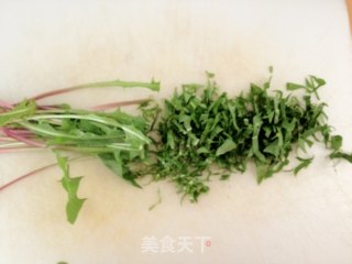 野菜的新吃法——蒲公英蛋包饭的做法步骤：4