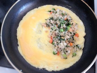 野菜的新吃法——蒲公英蛋包饭的做法步骤：9