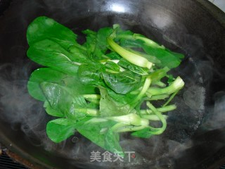 香菇油菜的做法步骤：4