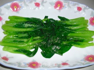 香菇油菜的做法步骤：5