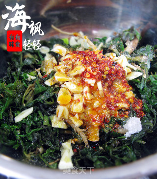 凉拌苦菜的做法步骤：6