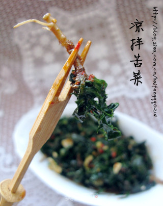 凉拌苦菜的做法步骤：8