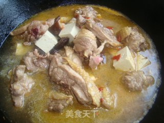 鸡腿烧豆腐的做法步骤：7