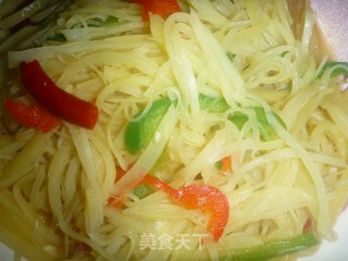 (不辣版)酸辣土豆丝的做法步骤：8