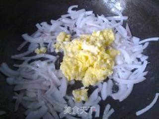 家常菜----洋葱炒鸡蛋的做法步骤：6
