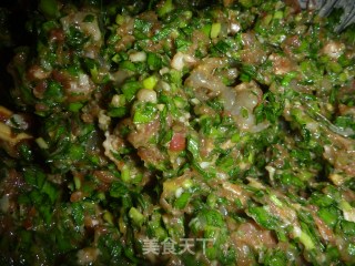 虾仁韭菜猪肉水饺的做法步骤：2