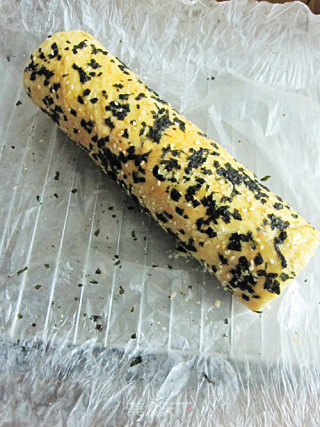 我的面包初体验——海苔肉松面包卷的做法步骤：24