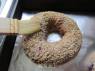 全麦野菜贝果&紫薯芝麻贝果的做法步骤：21