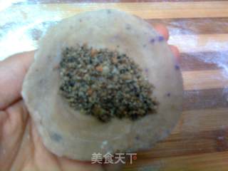 怪味紫薯酥饼——第一次用平底锅做的酥饼的做法步骤：14