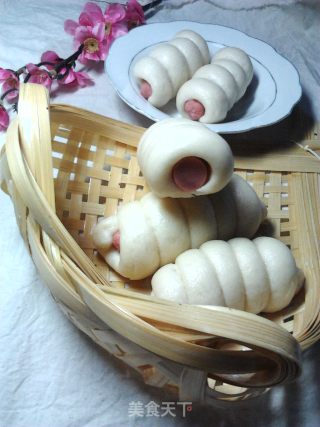 奶香火腿肠卷的做法步骤：6