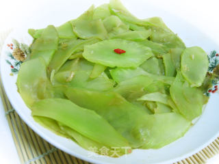 清炒莴笋片的做法步骤：7