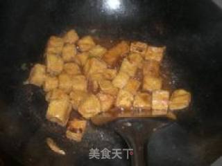 油豆腐炒韭菜的做法步骤：6