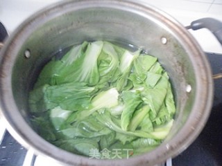 青菜瑶柱豆腐汤的做法步骤：4