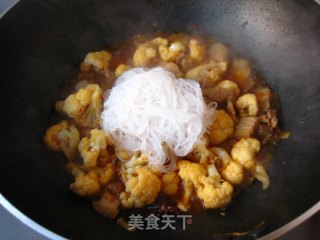 给你的胃加点动力—剁椒菜花粉丝煲的做法步骤：14