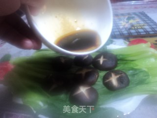 香菇油菜的做法步骤：6