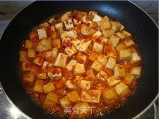 辣烧老豆腐的做法步骤：11