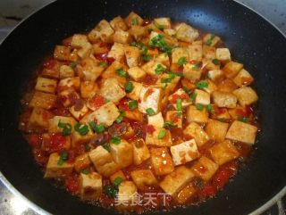 辣烧老豆腐的做法步骤：12