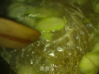 丝瓜鸡蛋粉条汤的做法步骤：9