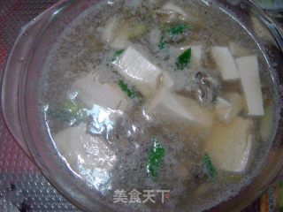【福州家常菜】海蛎豆腐汤的做法步骤：5