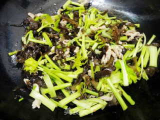 芹菜木耳炒肉丝的做法步骤：6