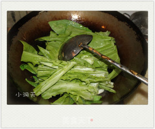 蒜香蚝油油麦菜的做法步骤：3