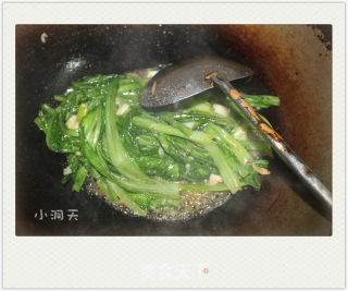 蒜香蚝油油麦菜的做法步骤：4