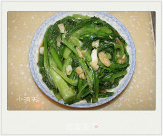 蒜香蚝油油麦菜的做法步骤：5