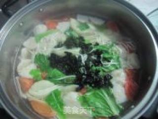 蔬菜面条烩饺子的做法步骤：9