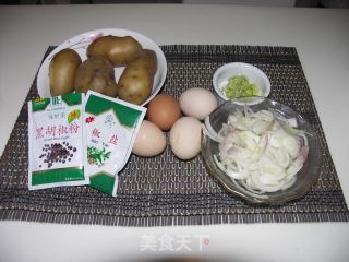 土豆鸡蛋饼的做法步骤：1