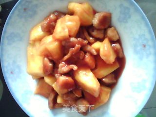 菠萝鸡腿肉的做法步骤：1