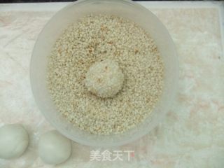 原味麻团的做法步骤：8