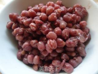 红豆糯米糕的做法步骤：2