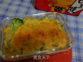 香菇鮮肉奶油焗饭的做法步骤：5