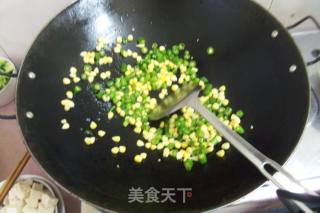 辣椒玉米烧豆腐的做法步骤：4
