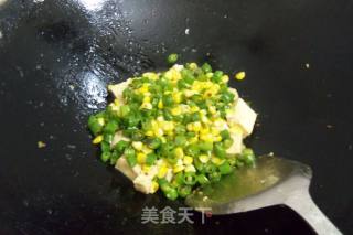 辣椒玉米烧豆腐的做法步骤：9