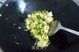 辣椒玉米烧豆腐的做法步骤：10